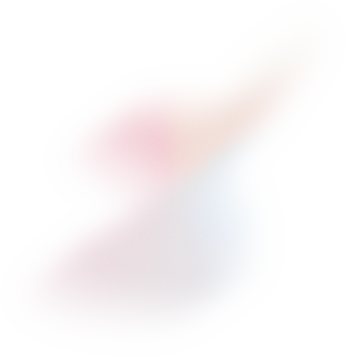 Glowy Gradient Abstract Brush Stroke Blob