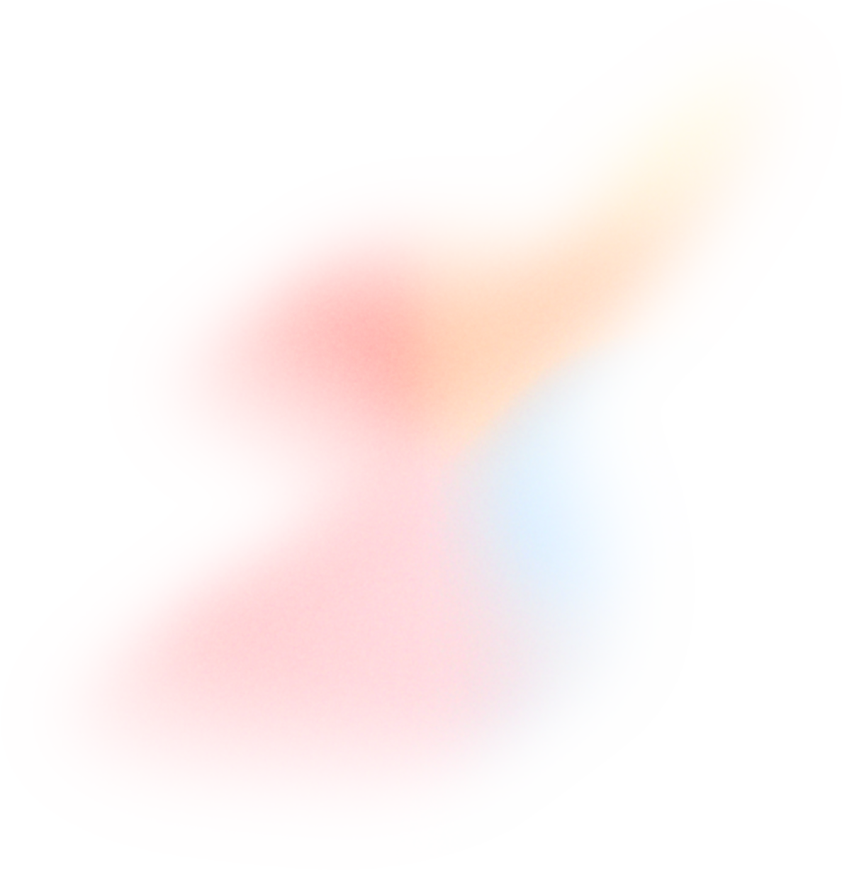 Glowy Gradient Abstract Brush Stroke Blob